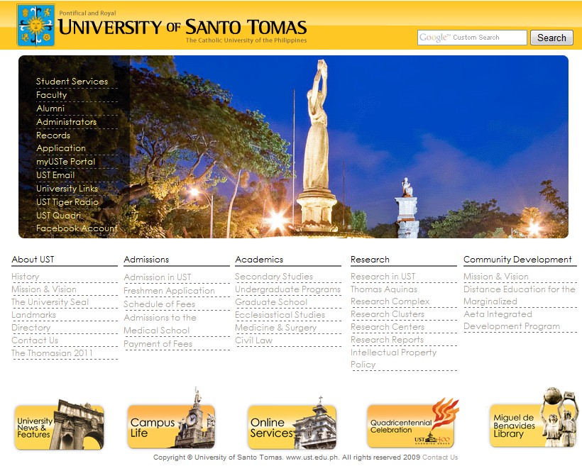 University of Santo Tomas (UST 산토 토마스 대학교)