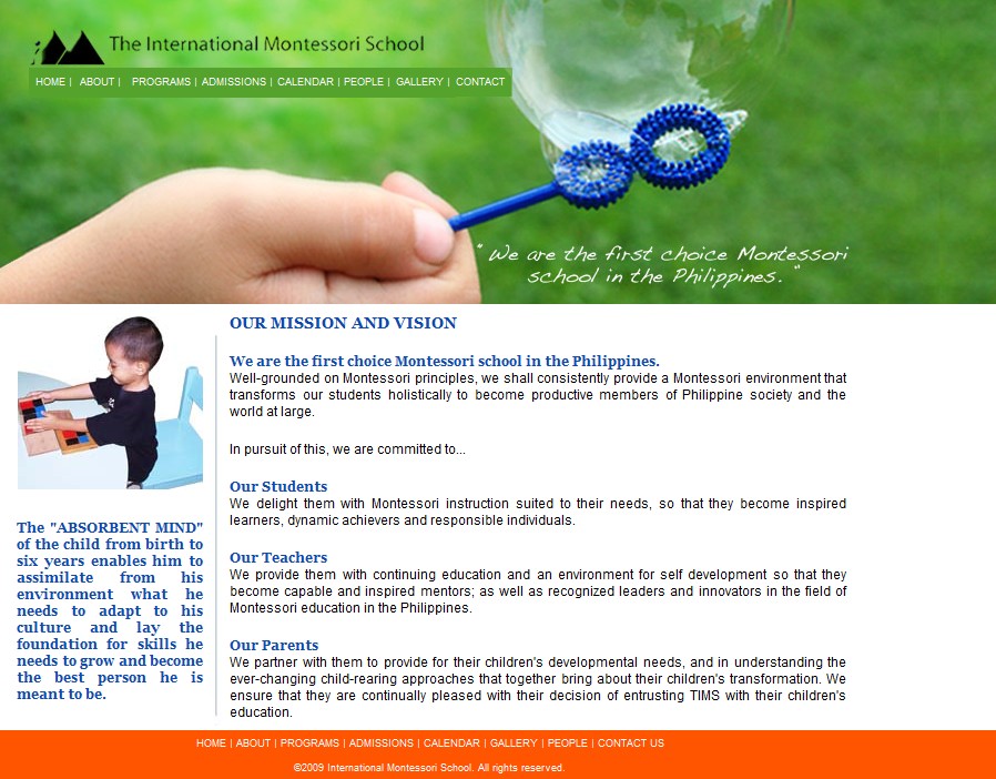 The International Montessori School(인터내셔학교)
